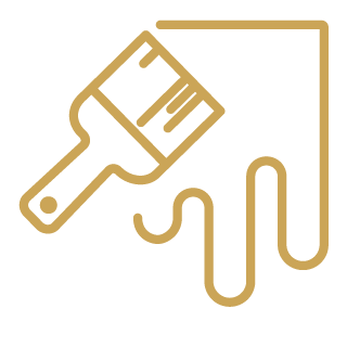icon sanierung gold